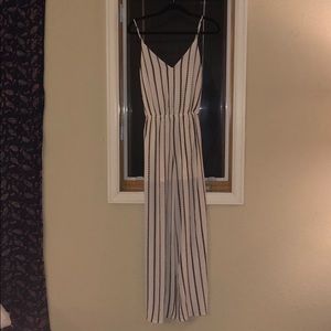 Black and white stripe jumper.